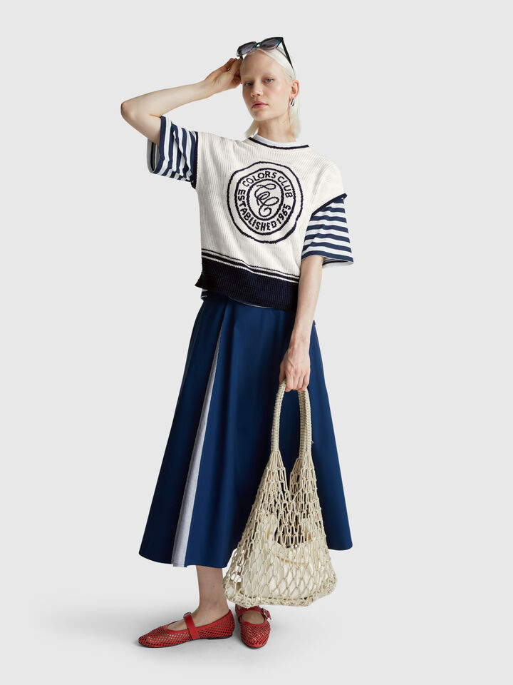 SLEEVELESS SWEATER Mujer image number 3